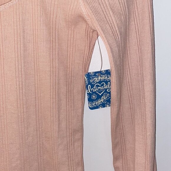 FREE People Move On Bodysuit tied cuff in Blush baby pink Size S - Picture 10 of 14